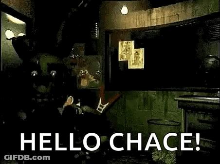 Springtrap Five Nights At Freddy's In Dark Room Saying Hello Chace GIF