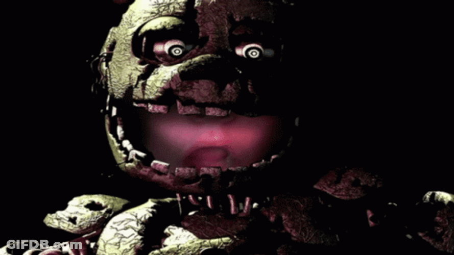 Springtrap Kids Face Inside Mouth GIF