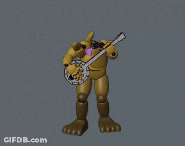 Springtrap Playing Guitar Animation GIF