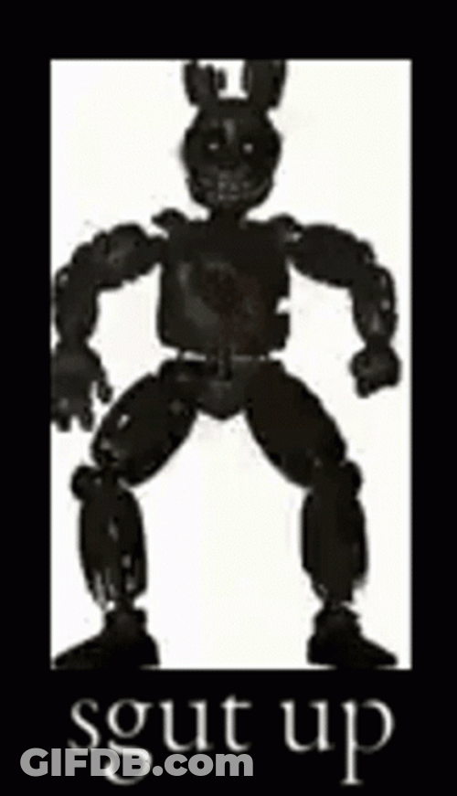 Springtrap Silhouette Dancing In Frame GIF
