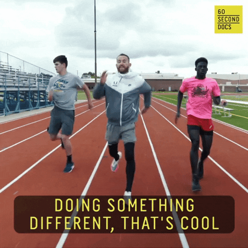 Sprinting Backwards Doing Something Different GIF