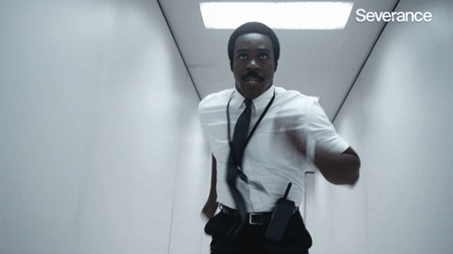 Sprinting Dorian Harewood Severance GIF