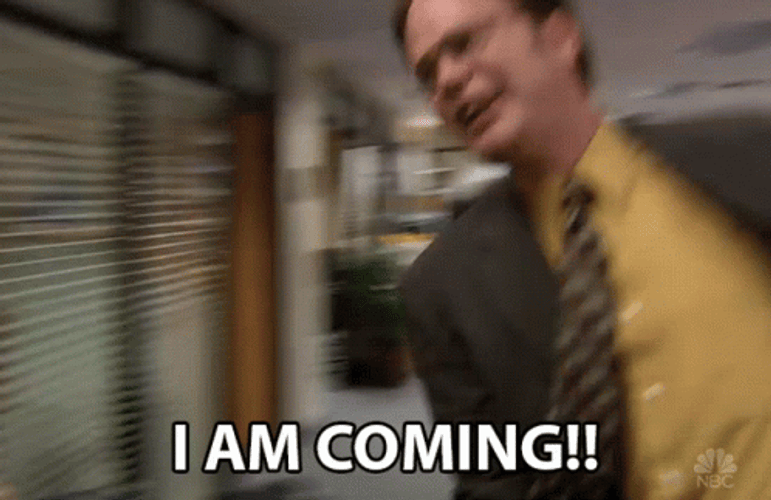 Sprinting Dwight Schrute The Office GIF