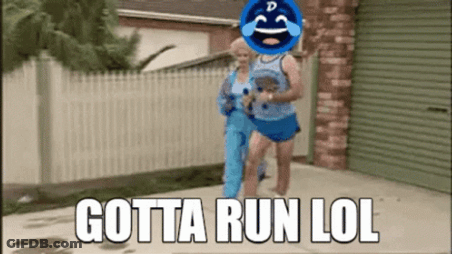 Sprinting Gotta Run Lol Face Swap GIF