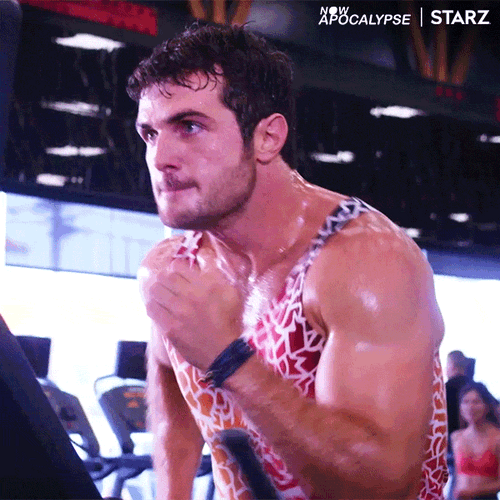 Sprinting Gym Rat Apocalypse Starz GIF