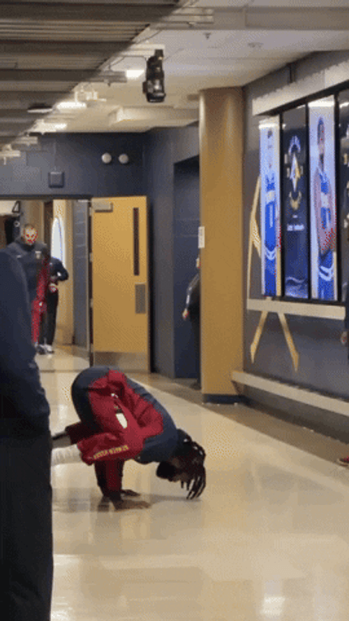Sprinting Nikola Jokic Basketball Center GIF