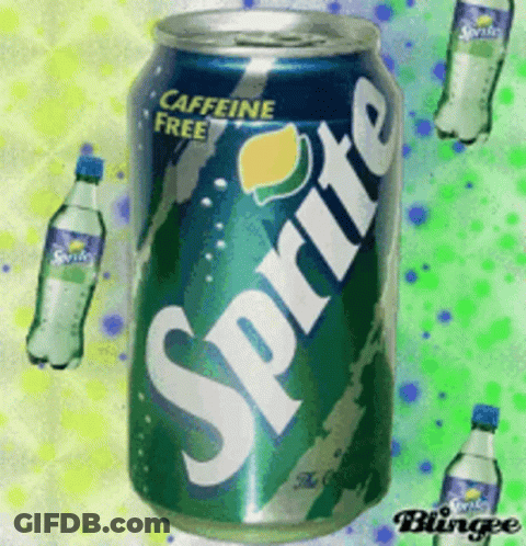 Sprite Can With Caffeine Free GIF
