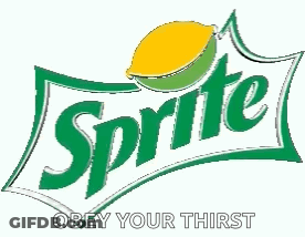 Sprite Logo With Lemon And Obey Your Thirst GIF
