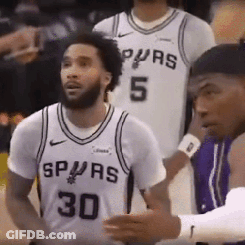 Spurs Basketball Player Number 30 GIF
