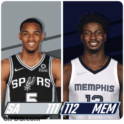 Spurs Grizzlies Third Fourth Period Break GIF