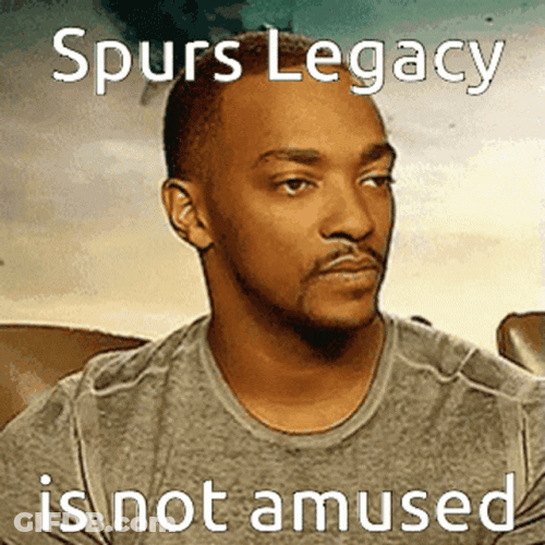 Spurs Legacy Is Not Amused GIF