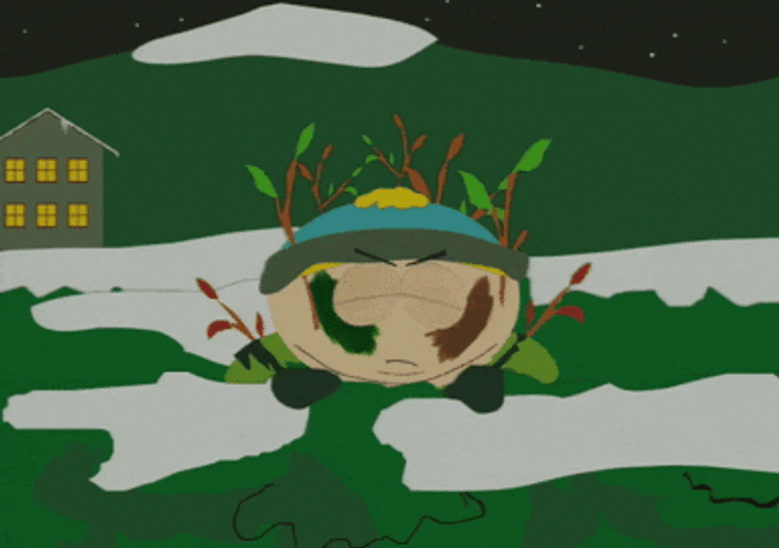 Spying Eric Cartman Using Binoculars GIF