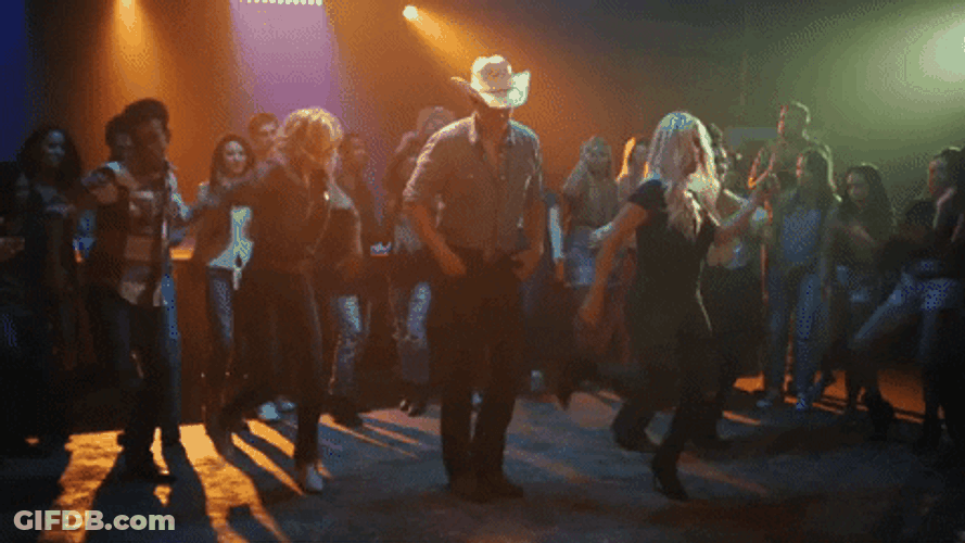 Square Dancing Cowboy Bar GIF