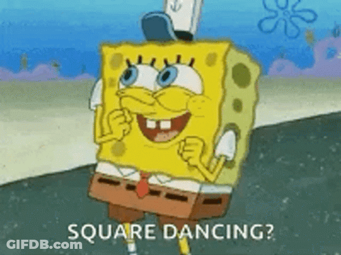 Square Dancing Spongebob Swaying GIF