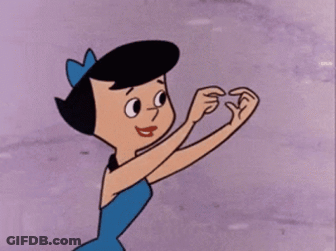 Square Flintstones Betty Rubble GIF