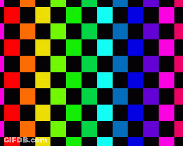 Square Pattern Flashing Colors GIF