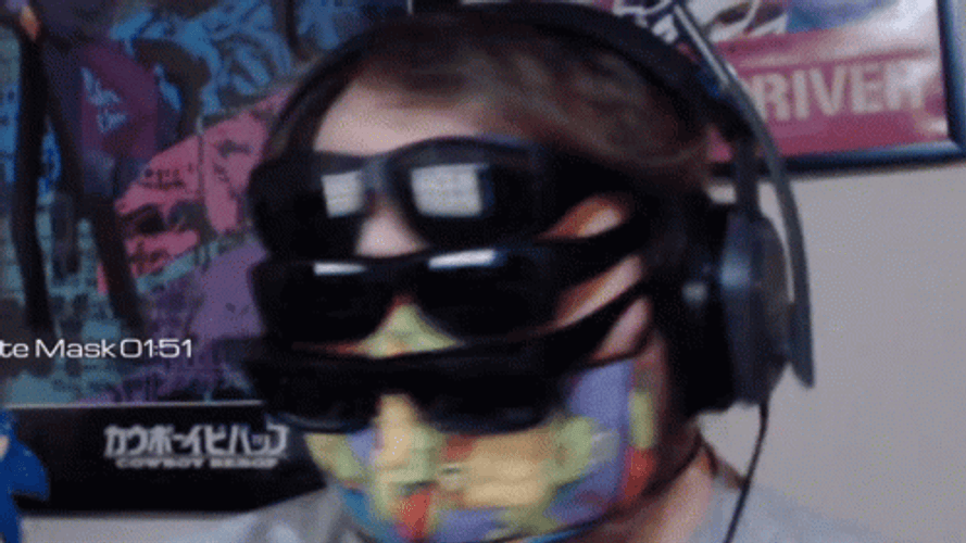 Square Up Glasses On Face Silly GIF