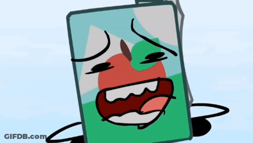 Square With Apple On Its Face GIF
