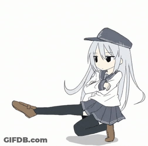 Squat Anime Russian Dance GIF