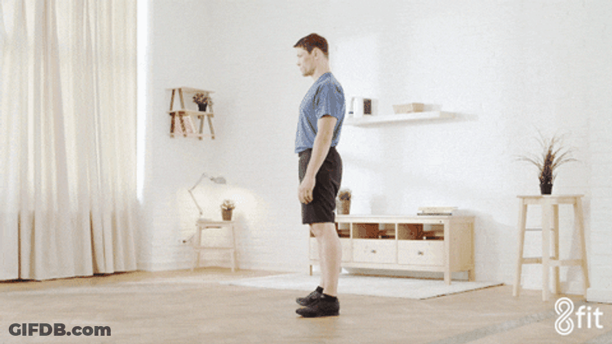 Squat Workout Fitness Exercise GIF