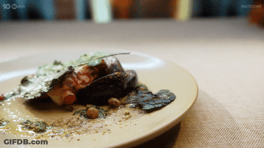 Squid Dish Plating GIF