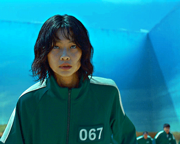 Squid Game Kang Sae-Byeok Running GIF