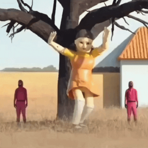Squid Game Mannequin Dance GIF