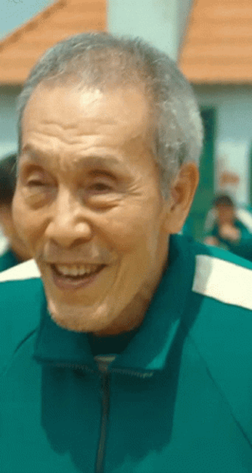Squid Game Player 001 Oh Il-Nam GIF
