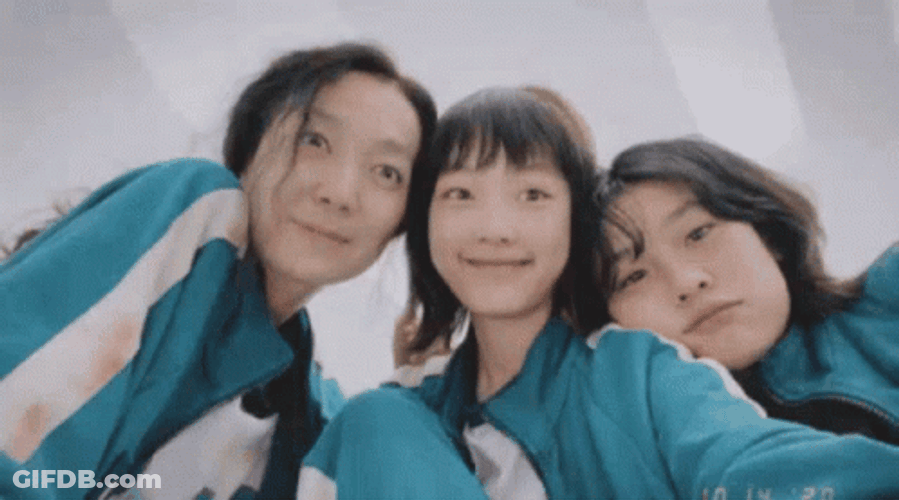 Squid Games Players Selfie GIF