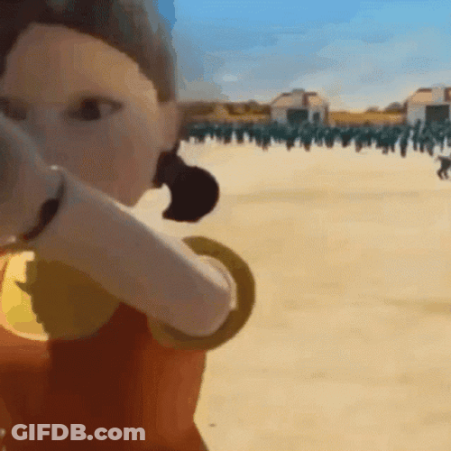 Squid Games Young-Hee In Action GIF