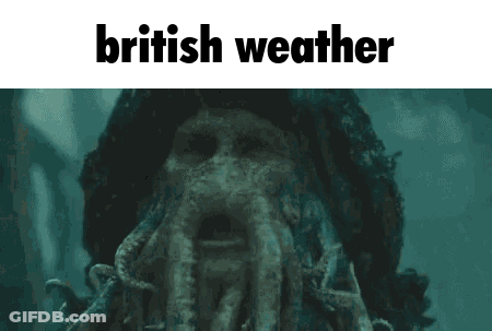 Squid Saying British Weather GIF