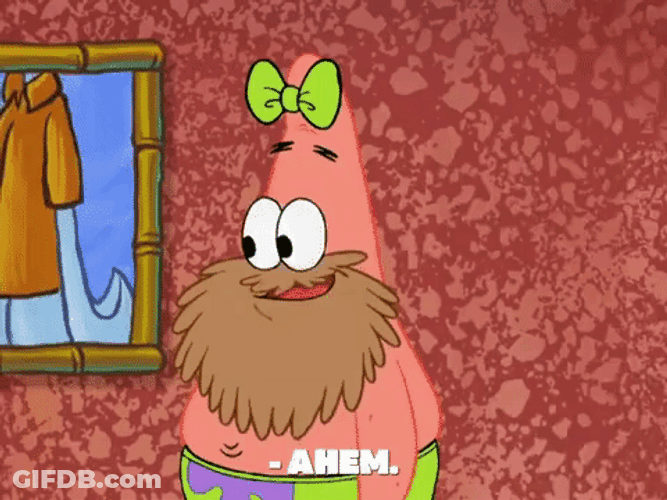 Squidward Ahem To Patrick The Star GIF