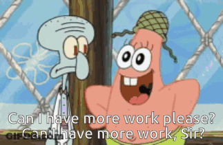Squidward And Patrick Talking GIF