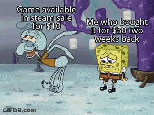 Squidward And SpongeBob In Front Of Purple Coral GIF
