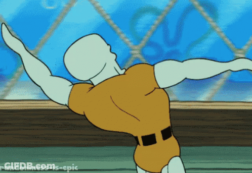 Squidward Arms Outstretched GIF