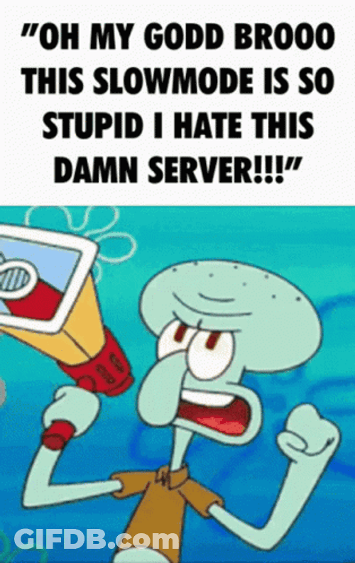 Squidward Being Mad With Megaphone GIF