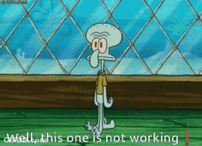 Squidward Brain Blast SpongeBob GIF
