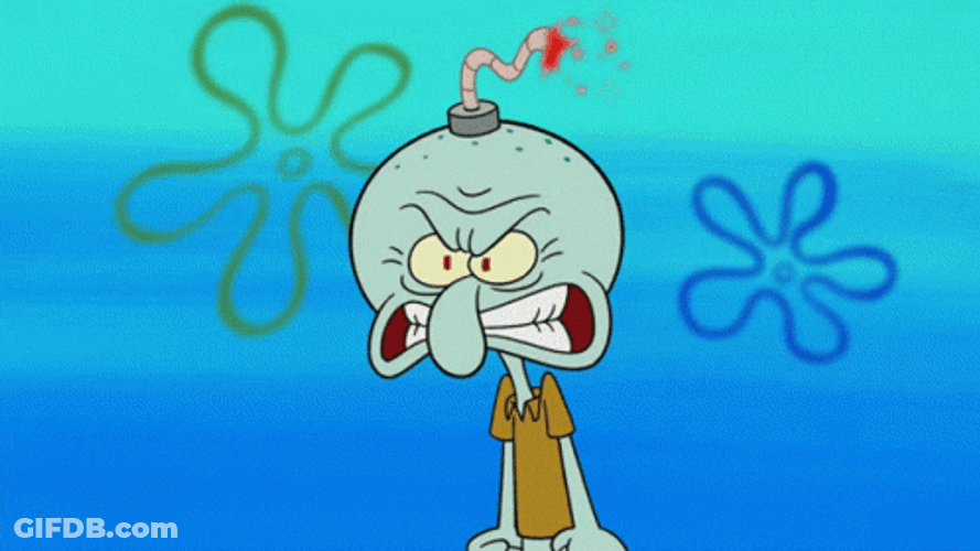Squidward Brain Exploding GIF