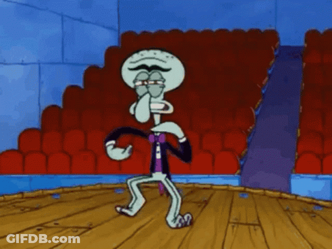 Squidward Break Dancing GIF