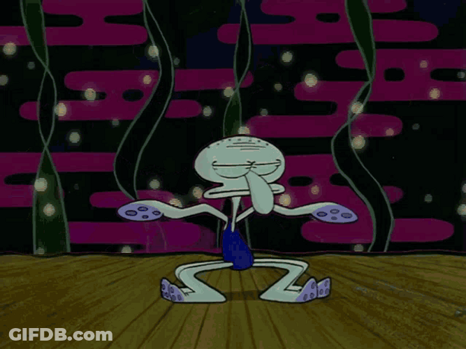 Squidward Dance Moves And Spongebob Dancing GIF