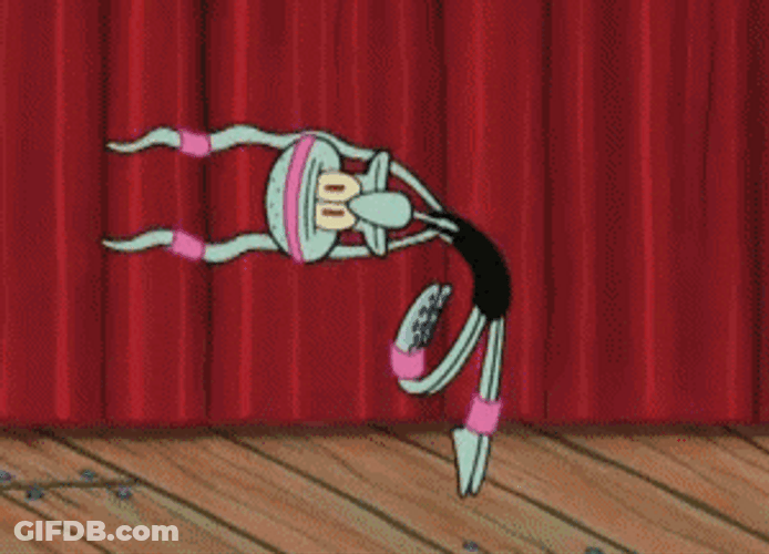 Squidward Dancing Ballet GIF