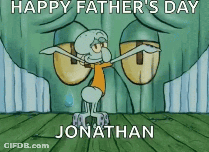 Squidward Dancing Happy Father's Day Jonathan GIF