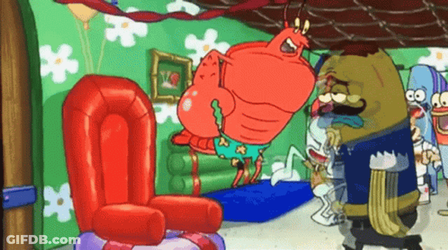 Squidward Dancing In A House Party GIF