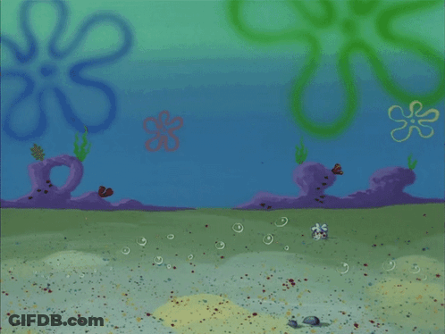 Squidward Driving Purple Vehicle GIF