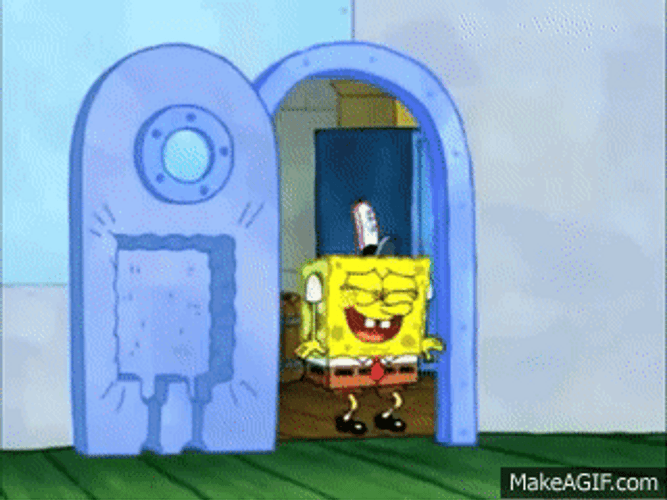 Squidward Falling To The Floor GIF