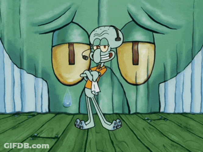 Squidward Four Ply Play Dancing GIF
