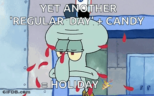 Squidward From Spongebob Squarepants Has Blood Coming Out Of His Nose GIF