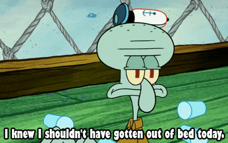 Squidward Future Bad Day SpongeBob GIF