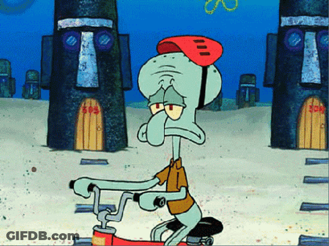 Squidward Future Daily Routine GIF