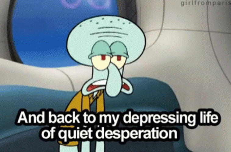 Squidward Future Emotional Depressing Life GIF